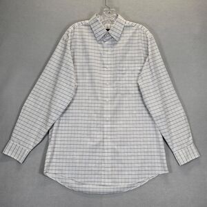 Jos A Bank Traveler Collection Long Sleeve Men Plaid Button Up Shirt  Sz Medium